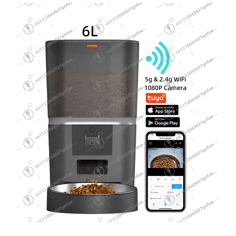 Smart WiFi Stainless Steel Bowl Automatic Pet Feeder with 1080P Camera for Cats and Dogs
Smart WiFi Stainless Steel Bowl Automatic Pet Feeder with 1080P Camera for Cats and Dogs