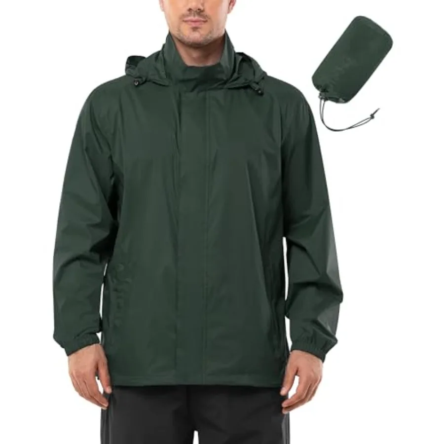 Outdoor Ventures Men's Rain Jacket Waterproof Lightweight Packable Rain Shell Raincoat with Hood for Golf Hiking Travel
Outdoor Ventures Men's Rain Jacket Waterproof Lightweight Packable Rain Shell Raincoat with Hood for Golf Hiking Travel