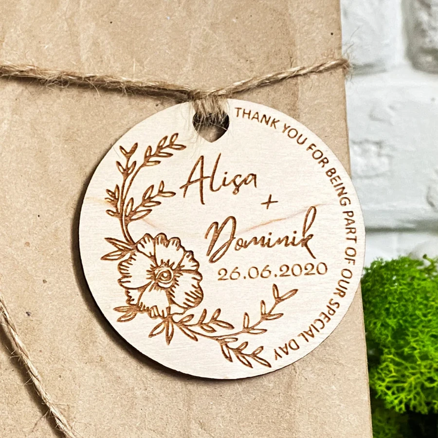 10/50PCS Personalized Wedding Favor Tag Wooden Name Tag, Custom Wedding Gift Tag, Wedding Name Tags, Thank You Gift Tag
10/50PCS Personalized Wedding Favor Tag Wooden Name Tag, Custom Wedding Gift Tag, Wedding Name Tags, Thank You Gift Tag