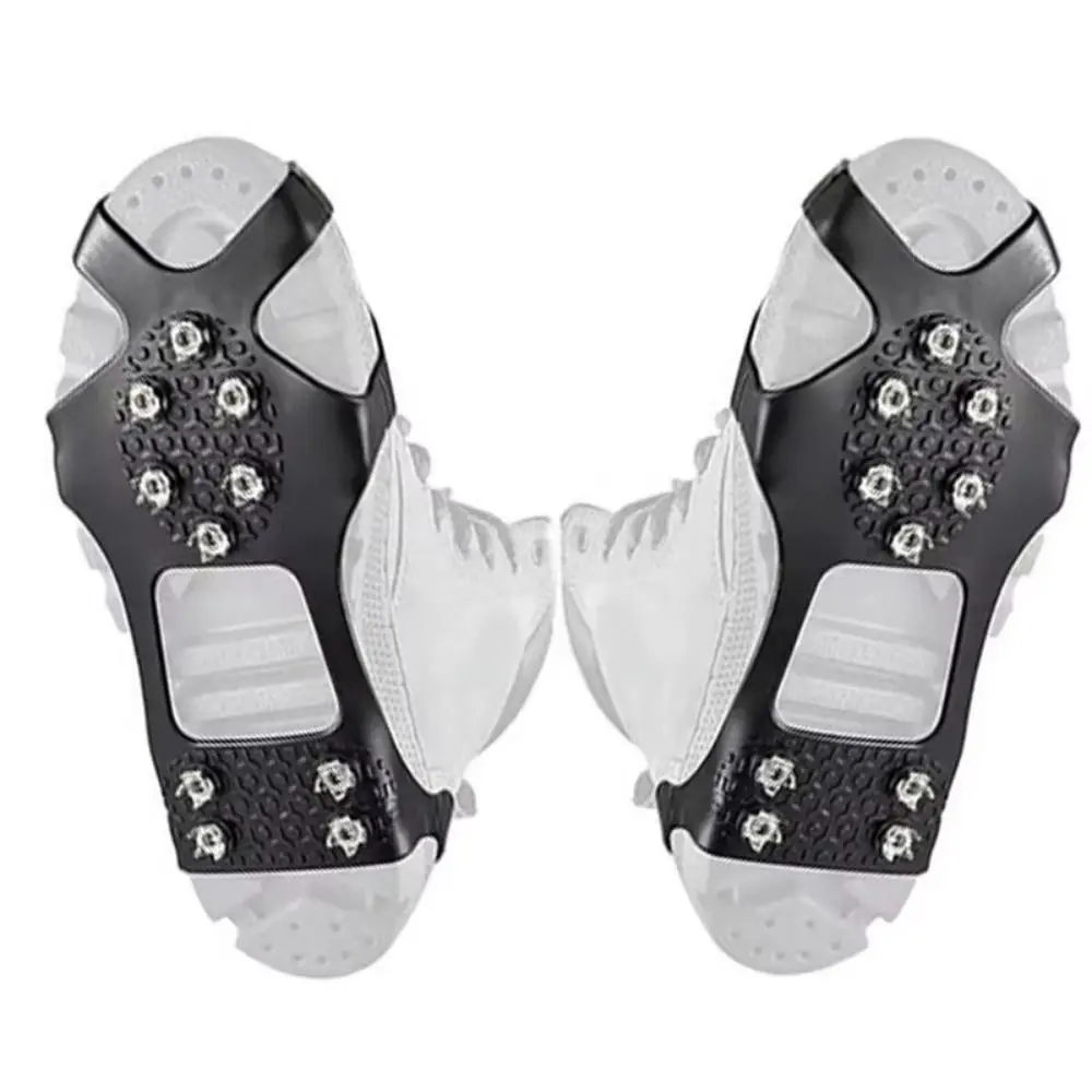 10 Studs Shoes Spikes Cover Anti-Skid Flexible 10 Teeth Steel Ice Gripper Ice Gripper Stretchable Snow Spikes Shoes
10 Studs Shoes Spikes Cover Anti-Skid Flexible 10 Teeth Steel Ice Gripper Ice Gripper Stretchable Snow Spikes Shoes