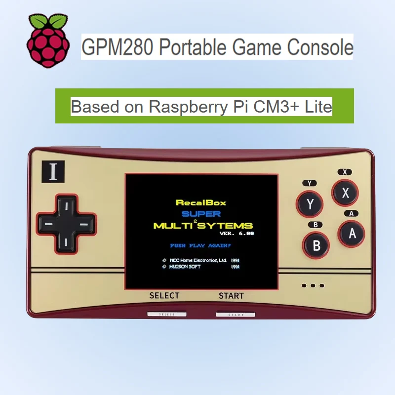 Waveshare GPM280 Portable Game Console Based On Raspberry Pi CM3+ Lite (Optional), WiFi Connectivity
Waveshare GPM280 Portable Game Console Based On Raspberry Pi CM3+ Lite (Optional), WiFi Connectivity