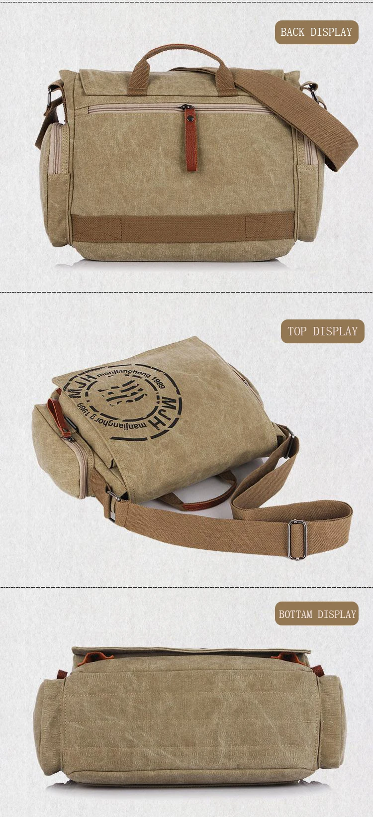 Men Handbags Cotton Canvas Bag Fashion Shoulder Bags Messenger bag Version of Casual Flap Cell Phone Pocket,interior Slot Pocket
Men Handbags Cotton Canvas Bag Fashion Shoulder Bags Messenger bag Version of Casual Flap Cell Phone Pocket,interior Slot Pocket