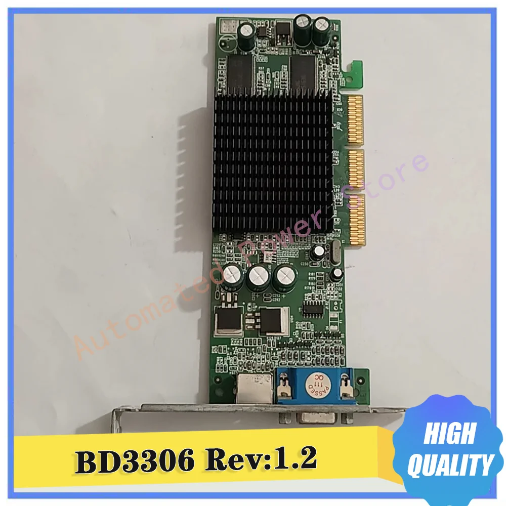 BD3306 Rev:1.2 AGP Graphics Card MX440-64MB Works Perfectly
BD3306 Rev:1.2 AGP Graphics Card MX440-64MB Works Perfectly