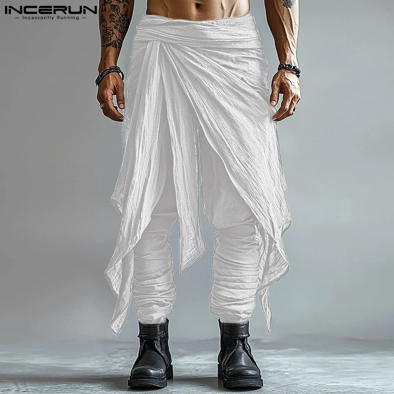 INCERUN Summer Spring Long Pants Fashion Pleated Men Casual Pants Streetwear Solid Color Long Trousers Oversize Bottoms S-5XL
INCERUN Summer Spring Long Pants Fashion Pleated Men Casual Pants Streetwear Solid Color Long Trousers Oversize Bottoms S-5XL