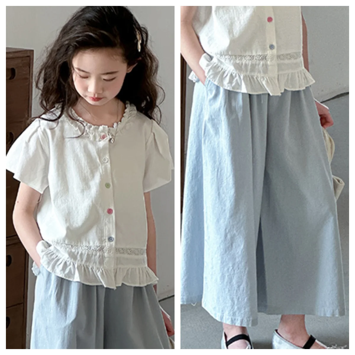 Kids Clothes Set Teen Girls 2 Pieces Set Shirt And Cropped Sweetheart Short Top And Shorts Suit Toddler Summer Outfit Size 6-14Y
Kids Clothes Set Teen Girls 2 Pieces Set Shirt And Cropped Sweetheart Short Top And Shorts Suit Toddler Summer Outfit Size 6-14Y