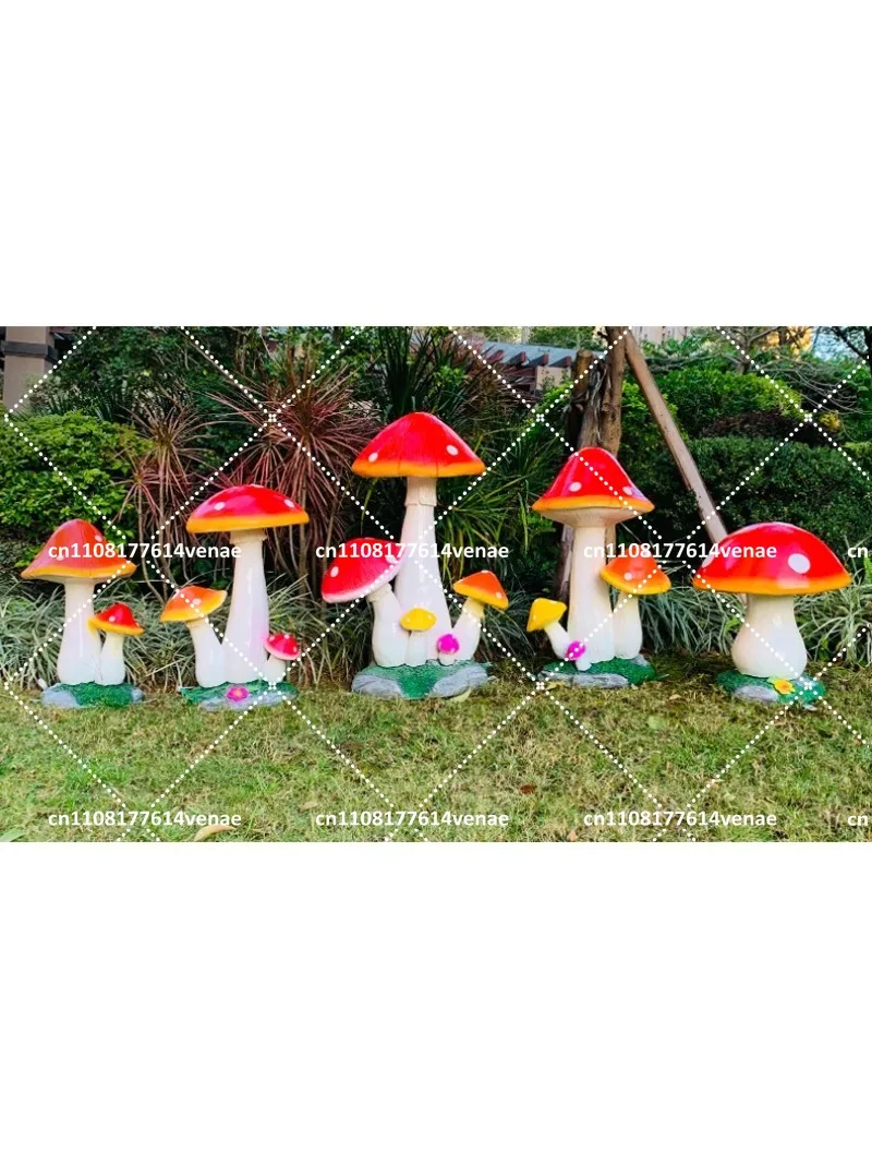 Outdoor Mushroom Decorative Garden Sculpture Fiberglass Lawn Plant Ornament for Courtyard Kindergarten
Outdoor Mushroom Decorative Garden Sculpture Fiberglass Lawn Plant Ornament for Courtyard Kindergarten