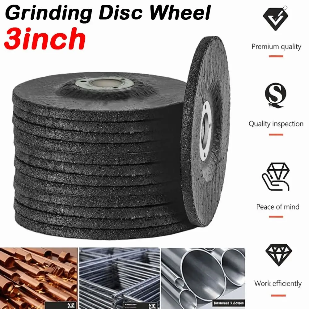1/5Pcs Portable 3" Grinding Disc Wheel Aperture 10mm 75mm Angle Grinder Cutting Disc Rust-proof Metal Polishing Wheel
1/5Pcs Portable 3" Grinding Disc Wheel Aperture 10mm 75mm Angle Grinder Cutting Disc Rust-proof Metal Polishing Wheel