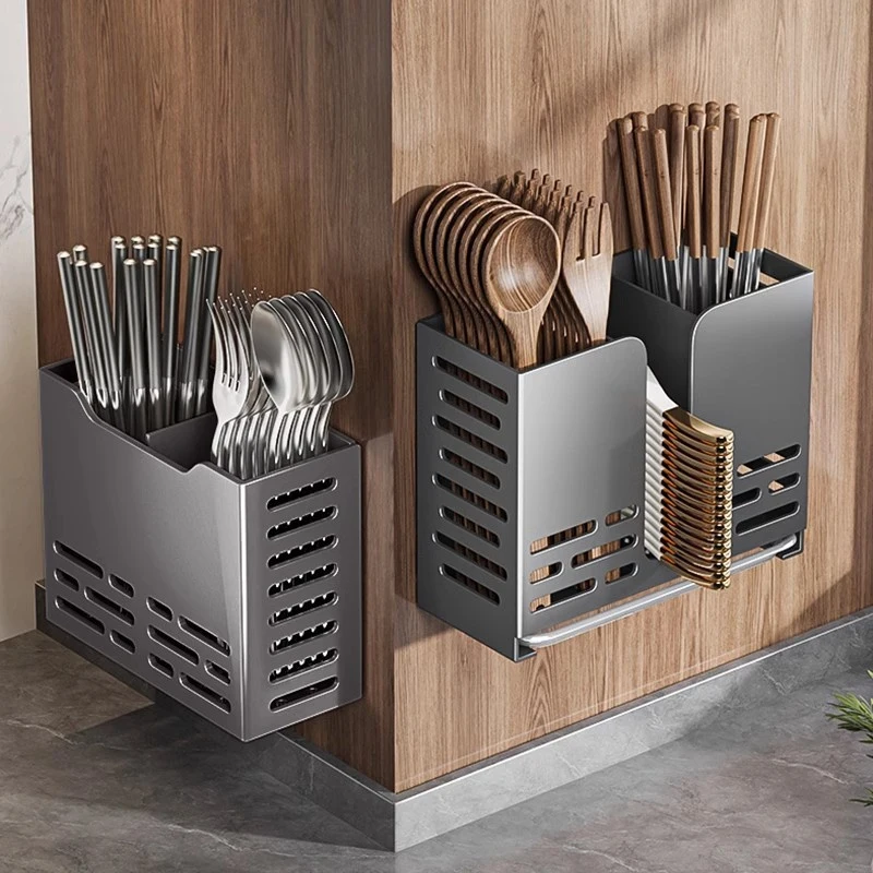 Wall Mounted Chopstick Holder for Kitchen, No Drill Bamboo Cutlery Caddy for Spoon Knife, Space Saving Storage Container for Dra
Wall Mounted Chopstick Holder for Kitchen, No Drill Bamboo Cutlery Caddy for Spoon Knife, Space Saving Storage Container for Dra