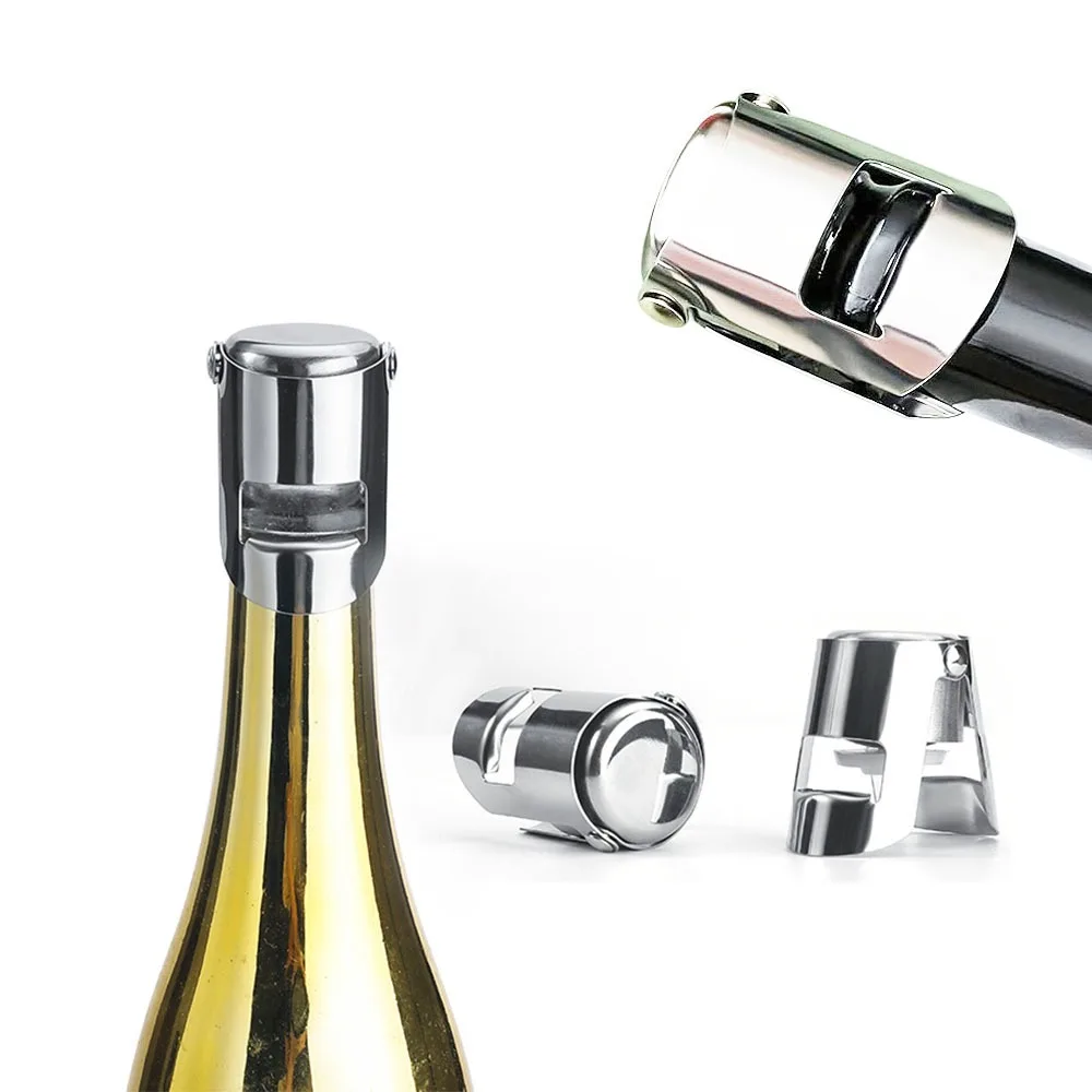 Wine Bottle Stopper Wine Beer Bottle Cork Plug Stainless Steel Champagne Sparkling stopper 1PC Sealing Bottle Cap Bar Tools
Wine Bottle Stopper Wine Beer Bottle Cork Plug Stainless Steel Champagne Sparkling stopper 1PC Sealing Bottle Cap Bar Tools