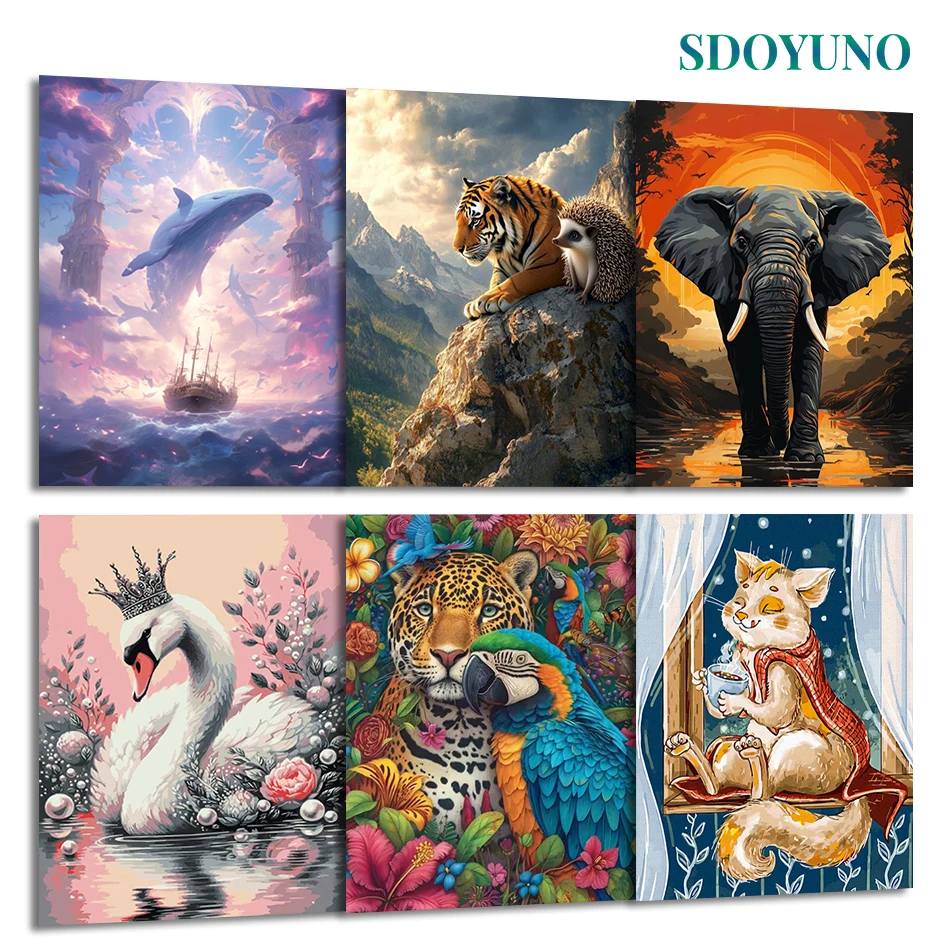 SDOYUNO Painting By Numbers Draw For Adults Animals Markers By Numbers Paint Kit Framed Wall Art Modern Oil Diy Set Arts Crafts
SDOYUNO Painting By Numbers Draw For Adults Animals Markers By Numbers Paint Kit Framed Wall Art Modern Oil Diy Set Arts Crafts