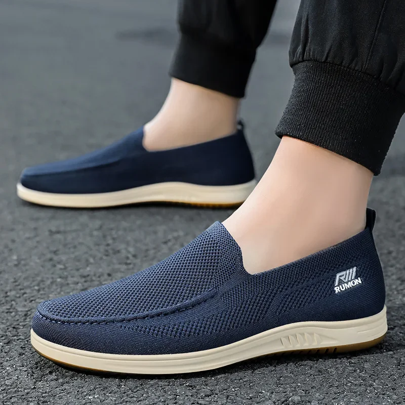 Popular men's flat shoes, knitted mesh breathable, summer running shoes, flat work shoes, round toe commuting men's shoes
Popular men's flat shoes, knitted mesh breathable, summer running shoes, flat work shoes, round toe commuting men's shoes