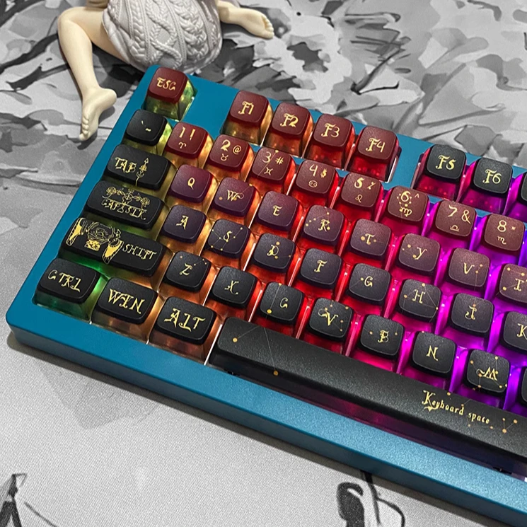 Customized keycaps Five-sided sublimation pudding process ASA height multi-row two-dimensional keycaps
Customized keycaps Five-sided sublimation pudding process ASA height multi-row two-dimensional keycaps