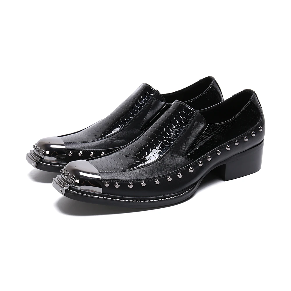 Classic Black Rivet Square Toe Men Genuine Leather Shoes Plus Size Business Office Shoes Elegant Male Prom Evevning Dress Shoes
Classic Black Rivet Square Toe Men Genuine Leather Shoes Plus Size Business Office Shoes Elegant Male Prom Evevning Dress Shoes