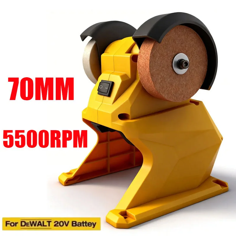 Electric Bench Grinder Cordless Double Grinder Polishing Grinding Stone Knife for DeWalt 20V Battery Pin Power Tool
Electric Bench Grinder Cordless Double Grinder Polishing Grinding Stone Knife for DeWalt 20V Battery Pin Power Tool