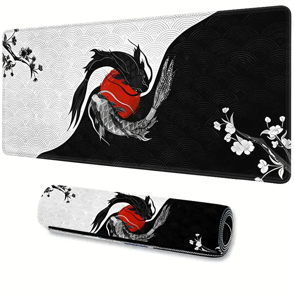 Fish XXL Lock Edge Mousepad Koi Taichi Neutral Large Gaming Desk Mat Keyboard Mats Mouse Mat Beast Desk Pad For Gift Mouse Pad
Fish XXL Lock Edge Mousepad Koi Taichi Neutral Large Gaming Desk Mat Keyboard Mats Mouse Mat Beast Desk Pad For Gift Mouse Pad