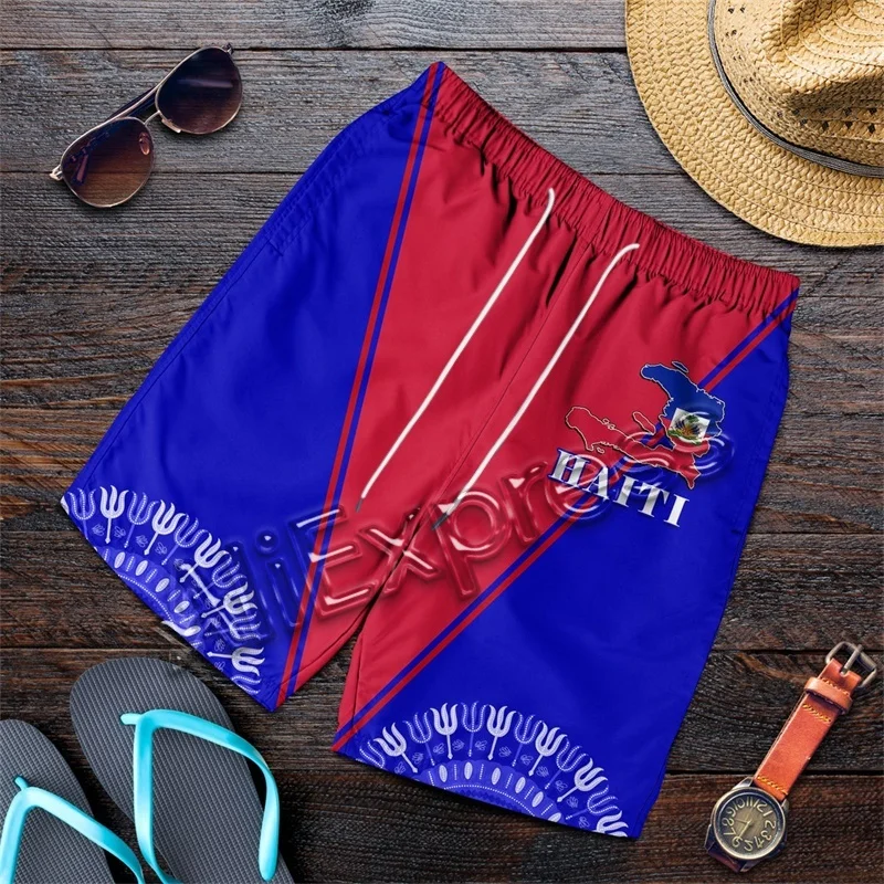 New Haiti Country National Flag Shorts 3D Print Beach Shorts National Emblem Swim Tunks Men Women Summer Sports Gym Board Shorts
New Haiti Country National Flag Shorts 3D Print Beach Shorts National Emblem Swim Tunks Men Women Summer Sports Gym Board Shorts