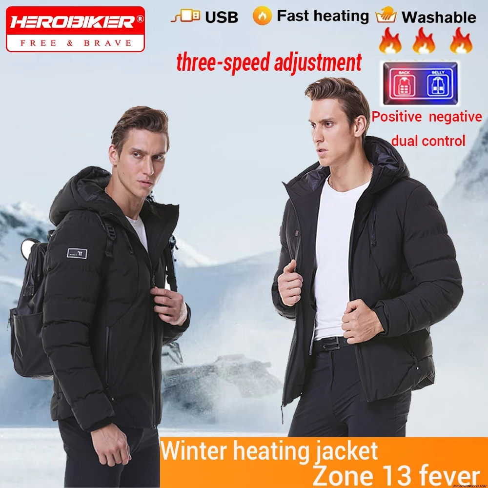Winter Heating Jacket For Men Women 13 Heated Zone Usb Charging Temperature Controlled Padded Coat Outdoor Warm Cold-proof Parka
Winter Heating Jacket For Men Women 13 Heated Zone Usb Charging Temperature Controlled Padded Coat Outdoor Warm Cold-proof Parka