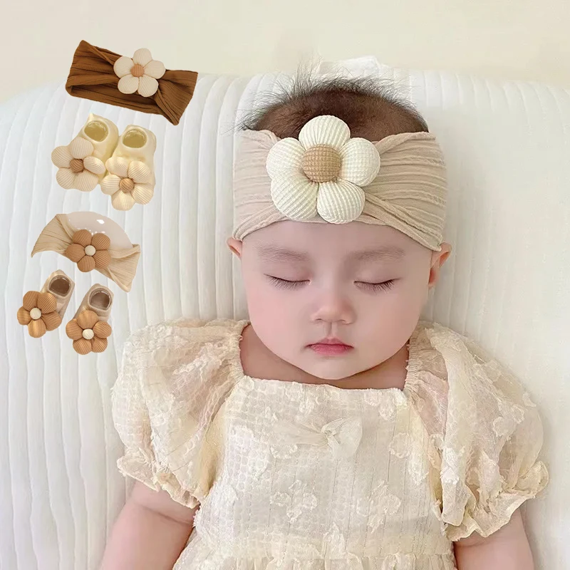 Korean Baby Headband Socks Set Flower Toddler Hairband Solid Cotton Infant Floor Sock Newborn Photo Props Kids Hair Accessoeies
Korean Baby Headband Socks Set Flower Toddler Hairband Solid Cotton Infant Floor Sock Newborn Photo Props Kids Hair Accessoeies
