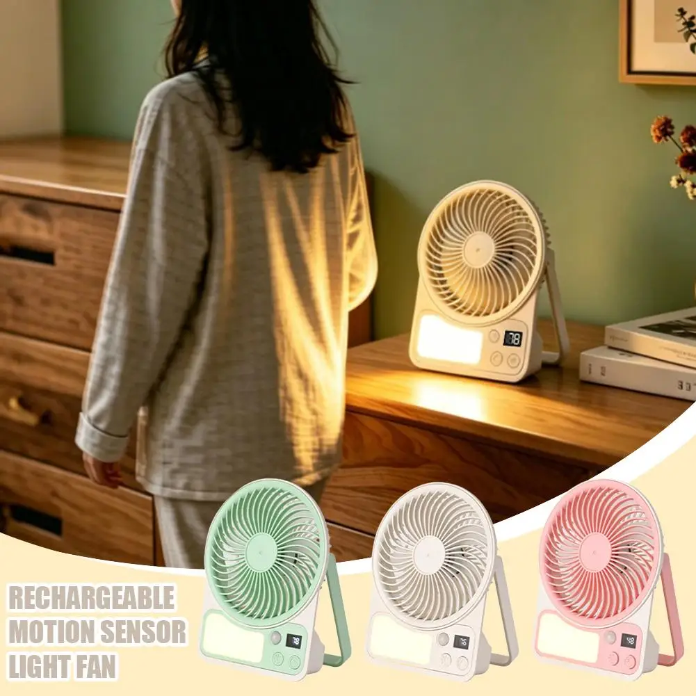 USB Rechargeable Motion Sensor Fan with Light Portable Desk Fan for Dorm Bedroom Camping Quiet Small Fan Long Battery Life Auto
USB Rechargeable Motion Sensor Fan with Light Portable Desk Fan for Dorm Bedroom Camping Quiet Small Fan Long Battery Life Auto