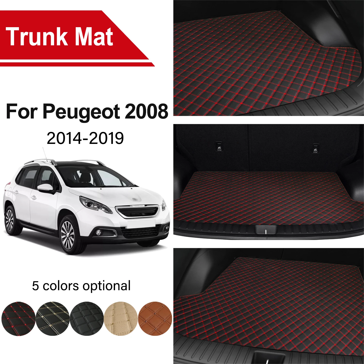 Car Trunk Mat For Peugeot 2008 2014 2015 2016 2017 2018 2019 Embroidered Leather Waterproof Durable Mat Car Interior Accessories
Car Trunk Mat For Peugeot 2008 2014 2015 2016 2017 2018 2019 Embroidered Leather Waterproof Durable Mat Car Interior Accessories