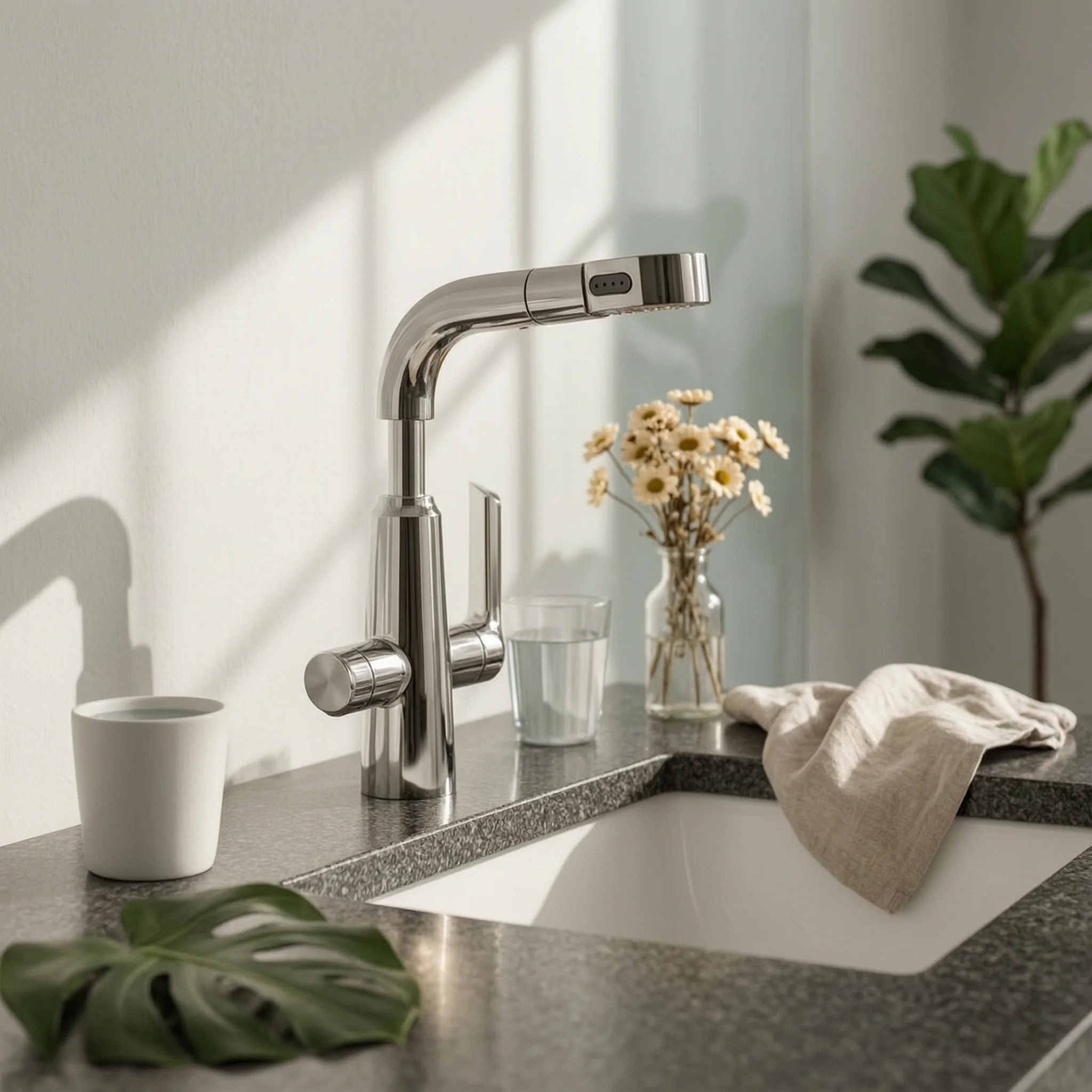 Bathroom Faucet with Sprayer Flexible Hose Pull out Bathroom Faucet Modern Design Easy to Clean for Washing Basin
Bathroom Faucet with Sprayer Flexible Hose Pull out Bathroom Faucet Modern Design Easy to Clean for Washing Basin