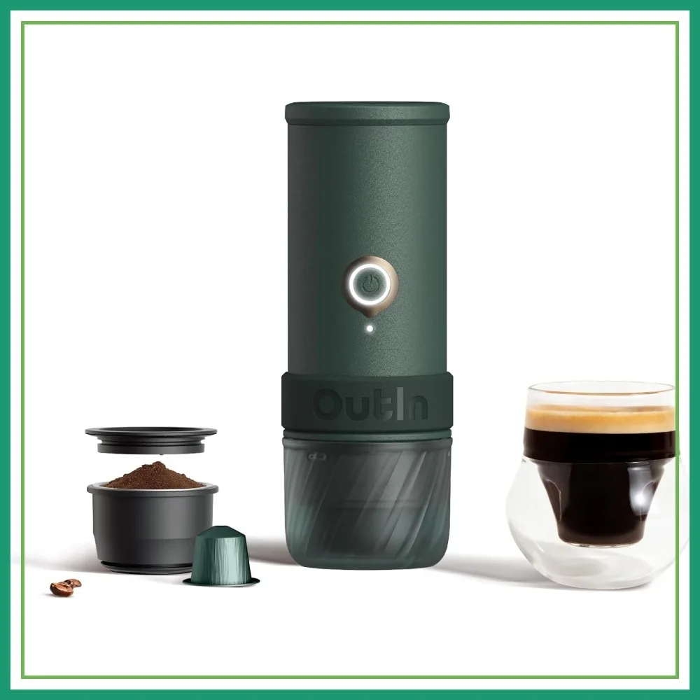 Portable Electric Espresso Machine, Mini Camping Coffee Maker for Travel, Pocket Sized Self-Heating Coffee Maker, Ground Coffee & NS Capsule Adapter
Portable Electric Espresso Machine, Mini Camping Coffee Maker for Travel, Pocket Sized Self-Heating Coffee Maker, Ground Coffee & NS Capsule Adapter