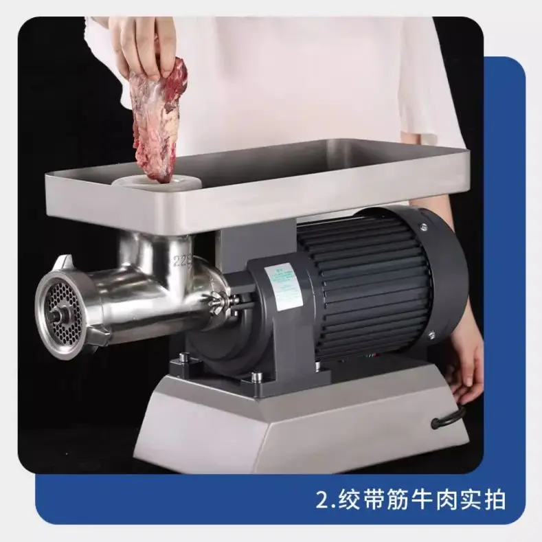 Meat Grinder Commercial Electric Stainless Steel High Power Table Top Automatic Frozen Chicken Rack With Rib Beef
Meat Grinder Commercial Electric Stainless Steel High Power Table Top Automatic Frozen Chicken Rack With Rib Beef