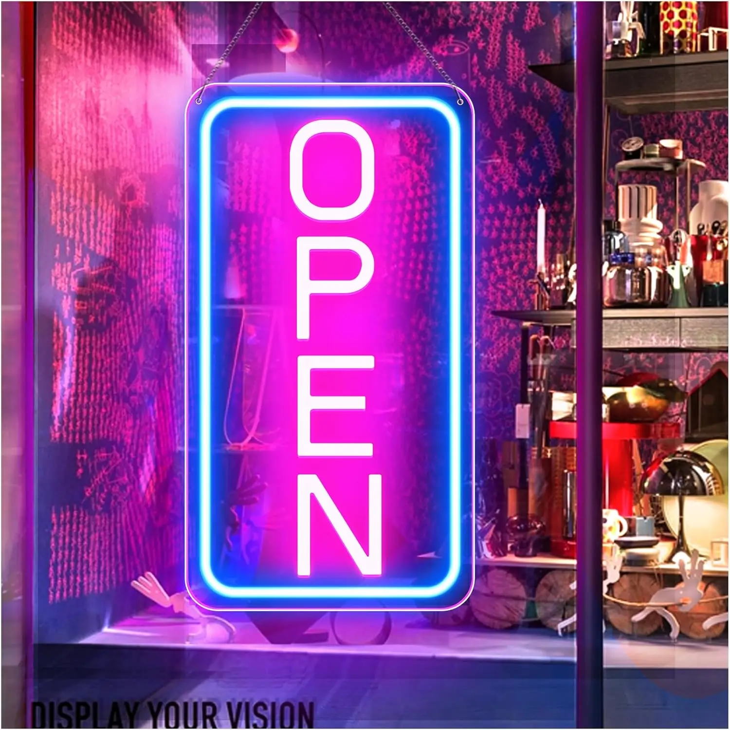 Open Signs for Business,LED Neon Open Sign, with ON/OFF Switch for Bars, Stores, Coffee Shop, Hotel, Window, Outdoor etc.
Open Signs for Business,LED Neon Open Sign, with ON/OFF Switch for Bars, Stores, Coffee Shop, Hotel, Window, Outdoor etc.