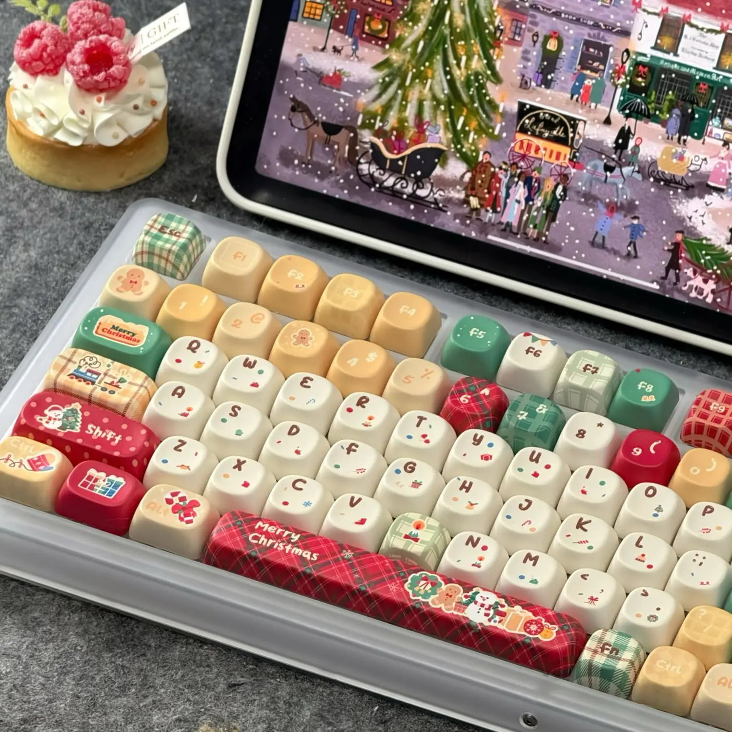 131 Keys Cute Keycap Christmas PBT Five-Sided Sublimation MOA Personalized Ball Cap DIY Mechanical Keyboard Keycaps Keycap
131 Keys Cute Keycap Christmas PBT Five-Sided Sublimation MOA Personalized Ball Cap DIY Mechanical Keyboard Keycaps Keycap