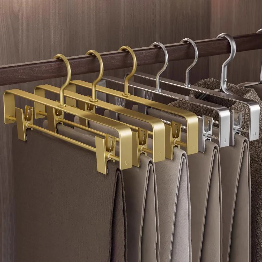 High Quality Meta Pants Hangers Space Alloy Clothes Hangers Closet Organizer,Bold Trousers Rack Skirt Drying Rack, 5PCS
High Quality Meta Pants Hangers Space Alloy Clothes Hangers Closet Organizer,Bold Trousers Rack Skirt Drying Rack, 5PCS 