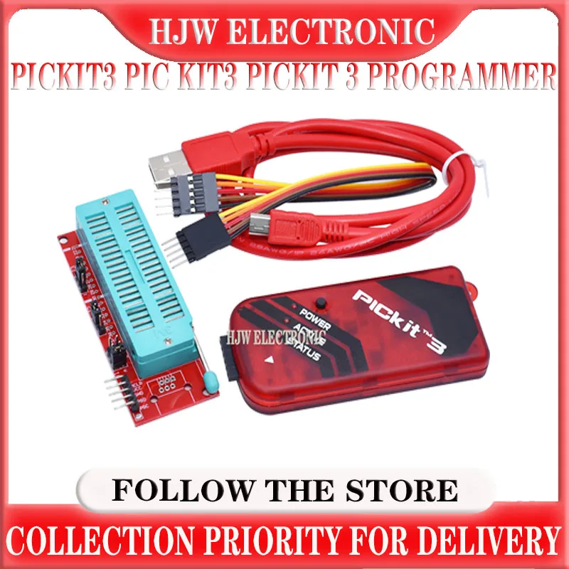 HJW PICKIT3 PIC KIT3 PICKIT 3 Programmer Offline Programming PIC Microcontroller Chip Monopoly+PIC Programmer adapter seat
HJW PICKIT3 PIC KIT3 PICKIT 3 Programmer Offline Programming PIC Microcontroller Chip Monopoly+PIC Programmer adapter seat