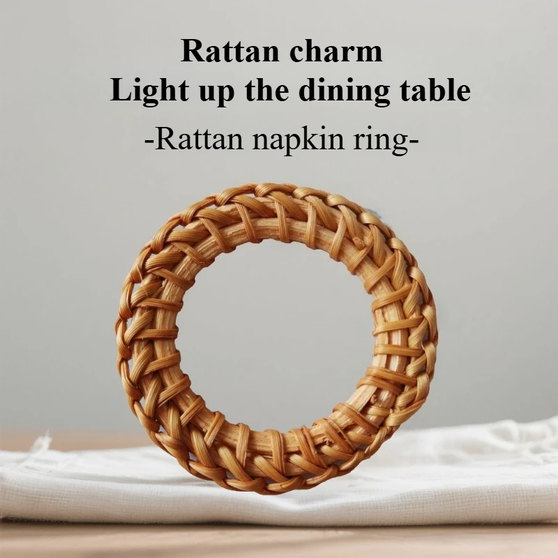 12-Pack Bohemian Hand-Woven Rattan Napkin Rings Decorative Tabletop Holders for Home, Party, Wedding & Restaurant Settings
12-Pack Bohemian Hand-Woven Rattan Napkin Rings Decorative Tabletop Holders for Home, Party, Wedding & Restaurant Settings