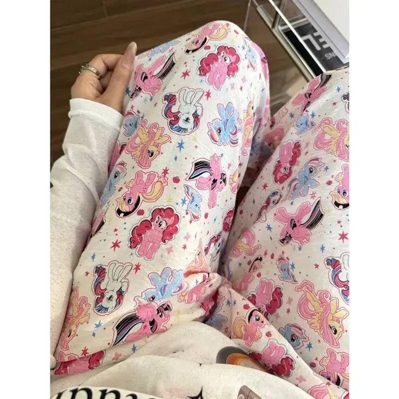 My Little Pony Cute Pajamas Pants Kawaii Cartoon Printed Long Pants Graffiti Pattern Loose Home Pajamas Casual Pants For Women
My Little Pony Cute Pajamas Pants Kawaii Cartoon Printed Long Pants Graffiti Pattern Loose Home Pajamas Casual Pants For Women