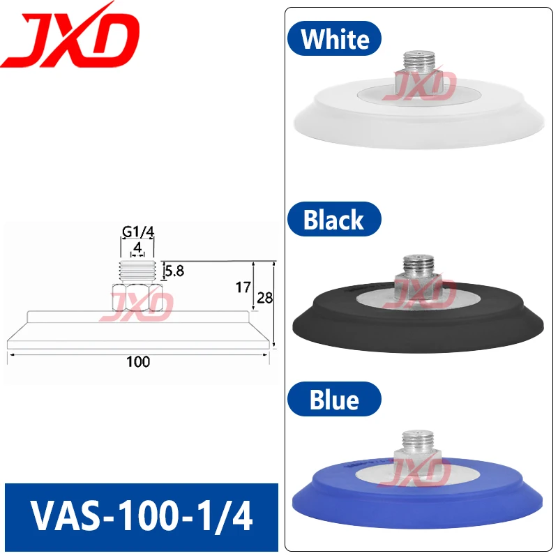 FESTO Type Vacuum Suction Cup VAS-100-1/4 Large Robot Gripper Pad 100mm NBR Rubber Pneumatic Component VAS 100
FESTO Type Vacuum Suction Cup VAS-100-1/4 Large Robot Gripper Pad 100mm NBR Rubber Pneumatic Component VAS 100