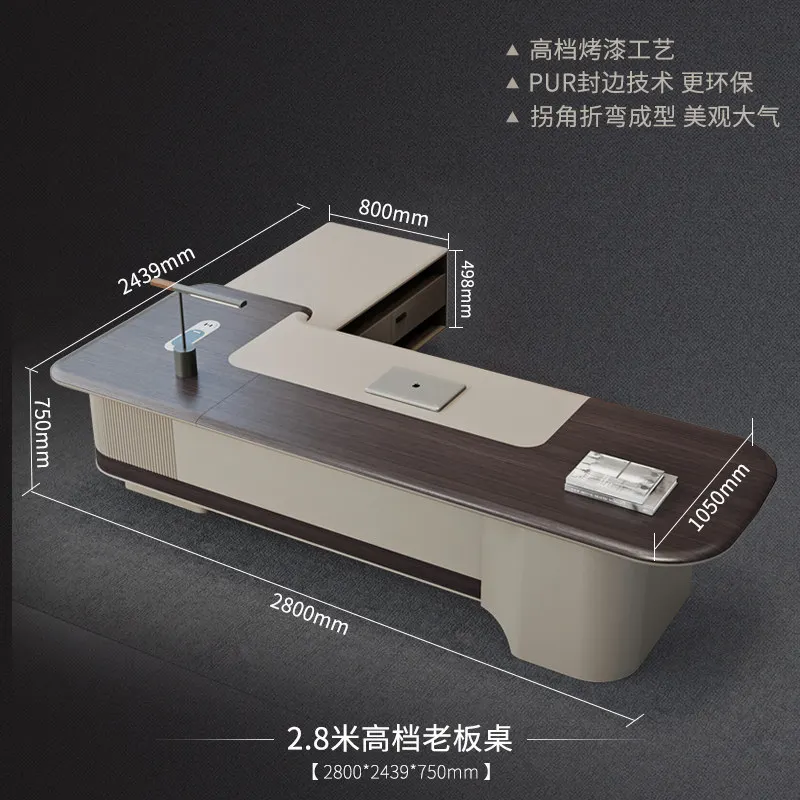 YJQ high-end desk light luxury high-end sense chairperson's office paint boss table
YJQ high-end desk light luxury high-end sense chairperson's office paint boss table