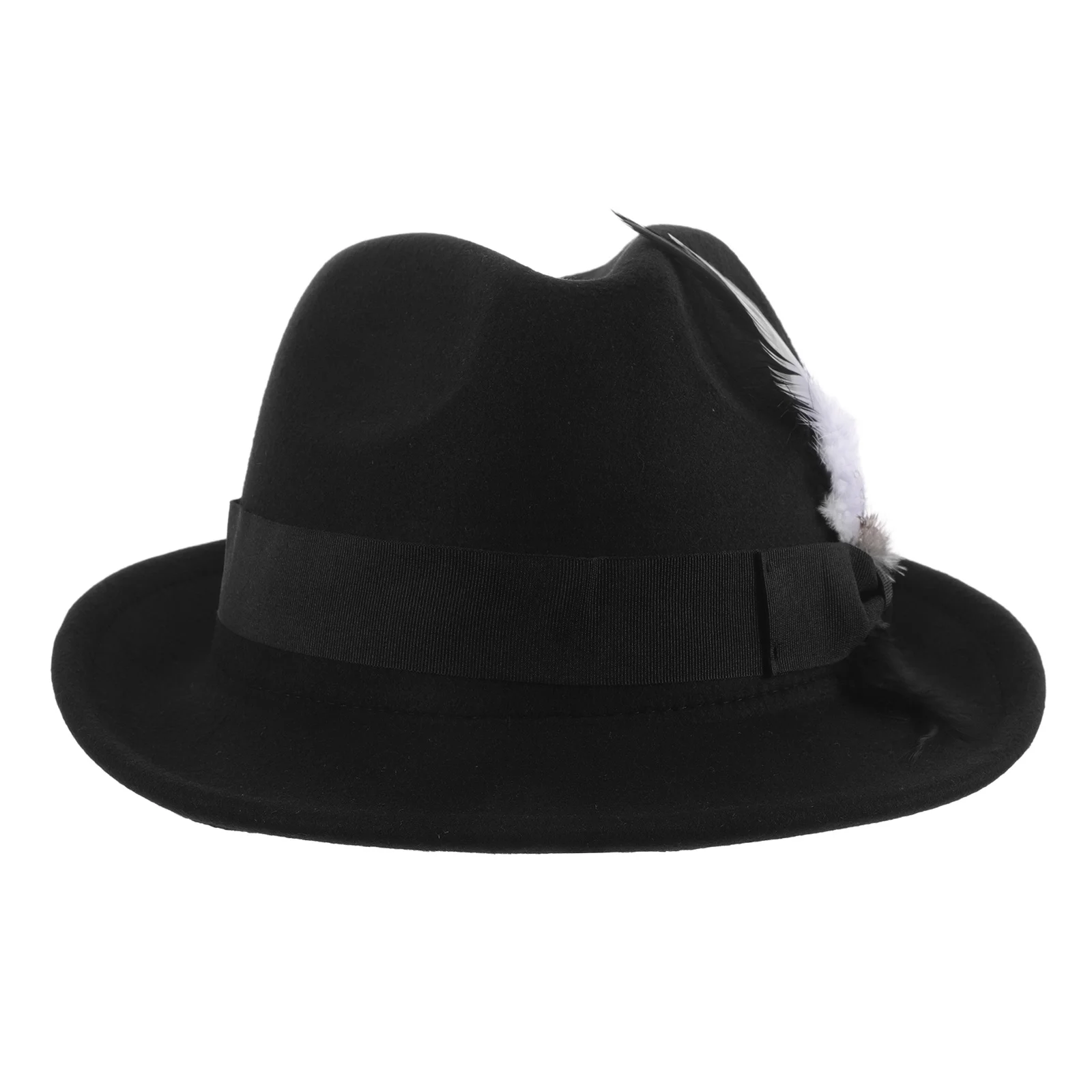 Fedora Hat Vintage Short Brim Felt Jazz Cap Lightweight Polyester Fake Flat Top German Style Formal Occasions Suit
Fedora Hat Vintage Short Brim Felt Jazz Cap Lightweight Polyester Fake Flat Top German Style Formal Occasions Suit
