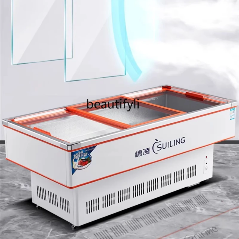 Commercial horizontal seafood display cabinet ordering cabinet refrigerated frozen cooked food fresh-keeping refrigerator
Commercial horizontal seafood display cabinet ordering cabinet refrigerated frozen cooked food fresh-keeping refrigerator