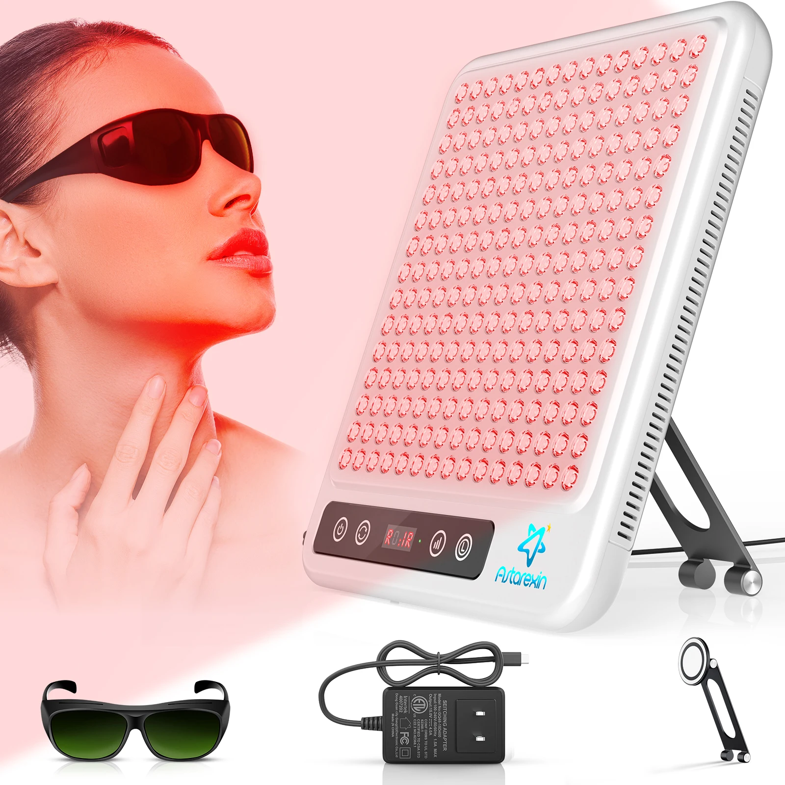 High Power 850nm&660nm 2-in-1 Red Light Therapy Panel, Portable Mini Size with Carry Bag, for Skincare Makeup Table Home Salon
High Power 850nm&660nm 2-in-1 Red Light Therapy Panel, Portable Mini Size with Carry Bag, for Skincare Makeup Table Home Salon