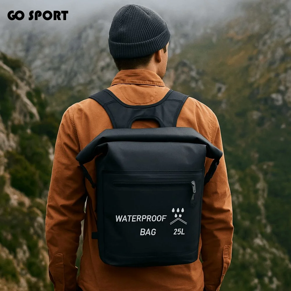 Zipper Pocket 25L Waterproof Backpack Roll-Top Closure Thickened Material Beach Storage Bag Folding Waterproof Swimming Backpack
Zipper Pocket 25L Waterproof Backpack Roll-Top Closure Thickened Material Beach Storage Bag Folding Waterproof Swimming Backpack