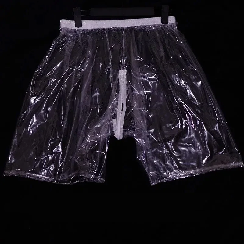 ABDL Transparent PVC Plastic Shorts Soft Smooth Silent Sexy Zipper Open Crotch Pants JJ Sheath Erotic Couple Safety Boxer Shorts
ABDL Transparent PVC Plastic Shorts Soft Smooth Silent Sexy Zipper Open Crotch Pants JJ Sheath Erotic Couple Safety Boxer Shorts