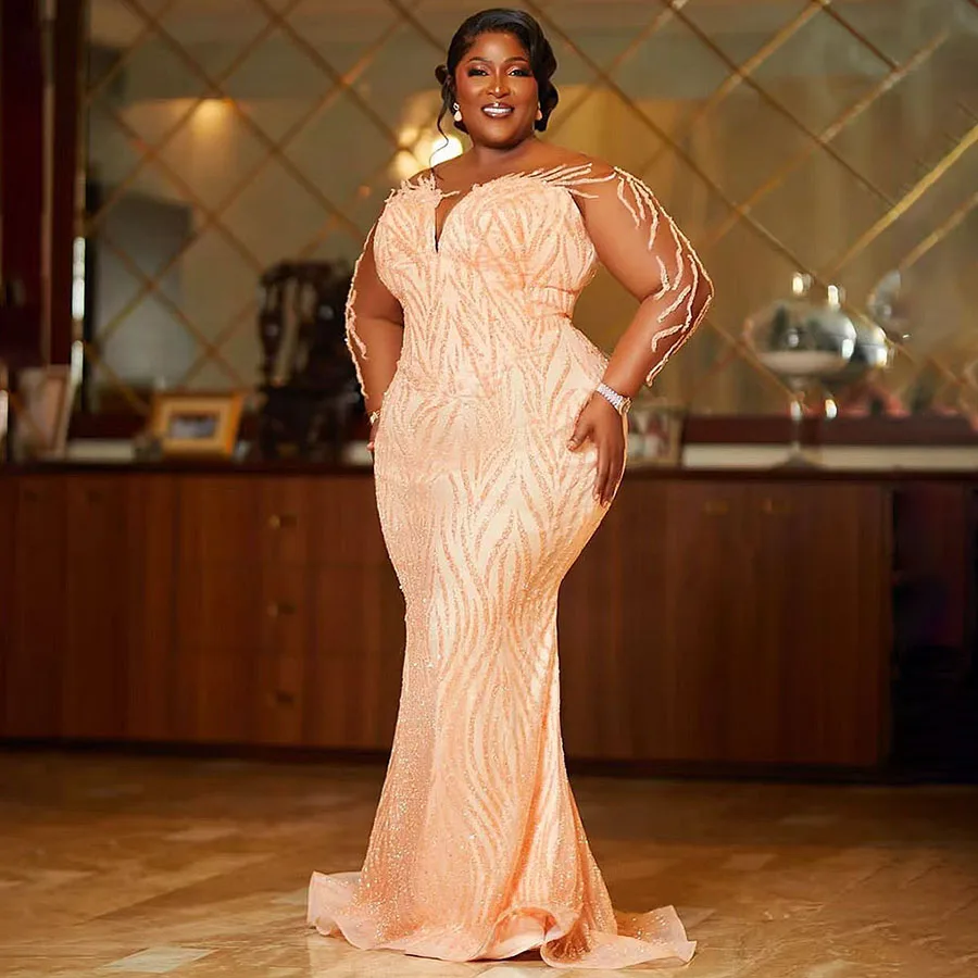 2024 Arabic Aso Ebi Mermaid Champagne Wedding Dress Beaded Sequined Lace Sexy Bridal Gowns Long Sleeveless Vestidos Novias Boda
2024 Arabic Aso Ebi Mermaid Champagne Wedding Dress Beaded Sequined Lace Sexy Bridal Gowns Long Sleeveless Vestidos Novias Boda