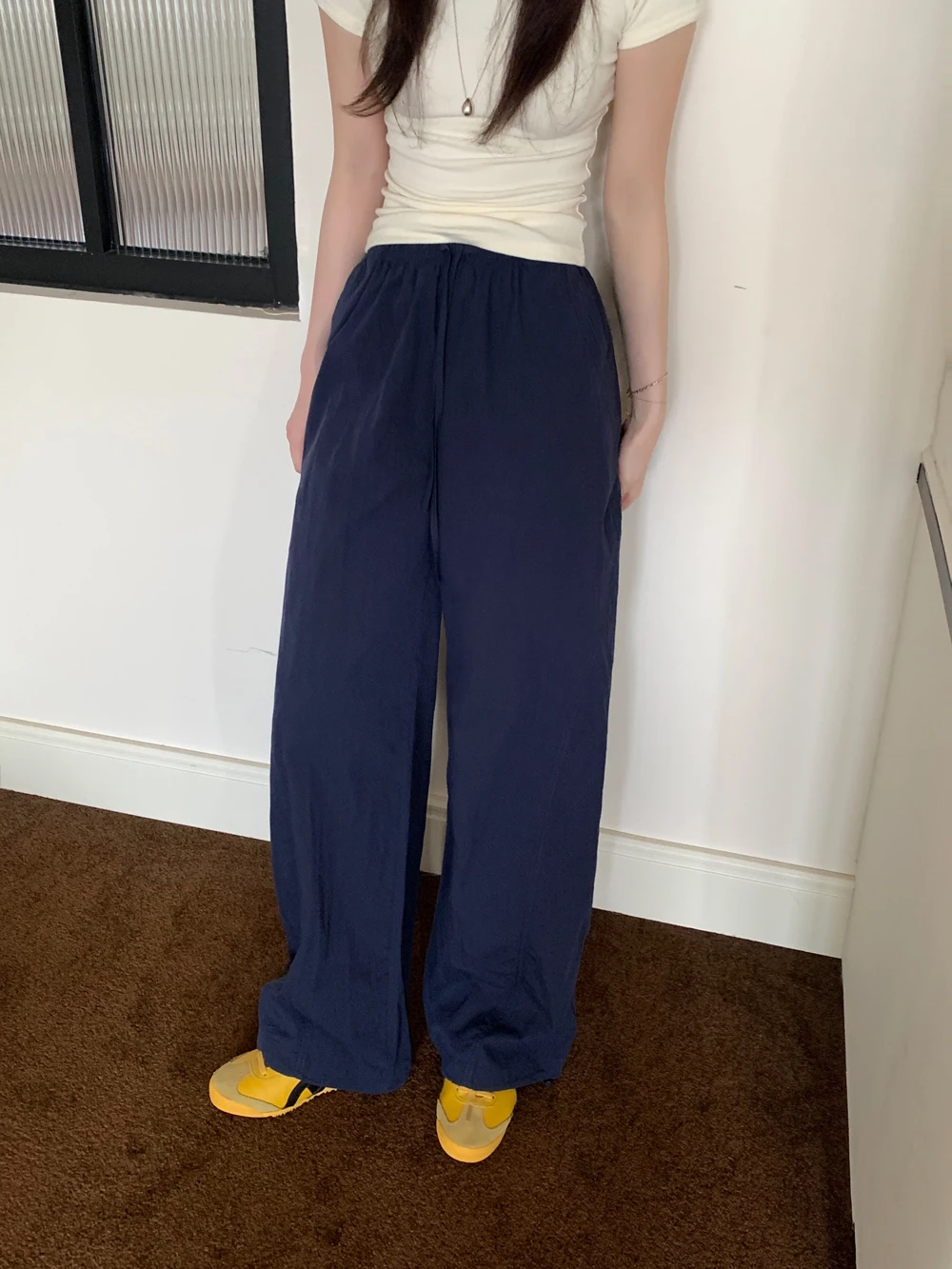 3Colors SML Women High Waist Dry Fast Casual Pants Female Summer 2025 American Thin Wide Leg Long Trousers Female (X1010
3Colors SML Women High Waist Dry Fast Casual Pants Female Summer 2025 American Thin Wide Leg Long Trousers Female (X1010