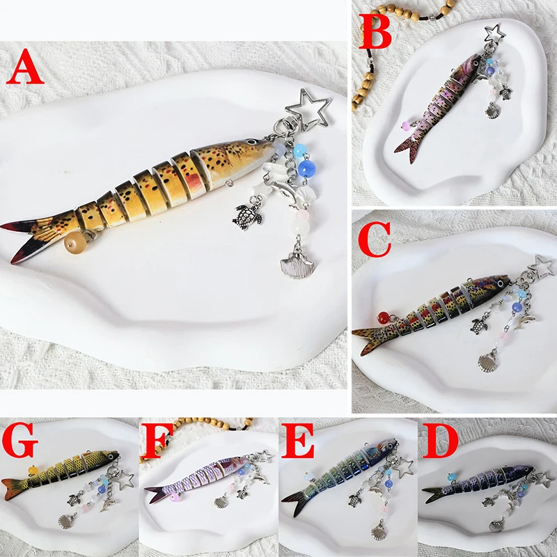【Y】Handmade Fish Keychains Lovely Jewelry Artificial Fish Bait Swimbait Mobile Phone Lanyard Car Bag Keychain For Men And Women
【Y】Handmade Fish Keychains Lovely Jewelry Artificial Fish Bait Swimbait Mobile Phone Lanyard Car Bag Keychain For Men And Women