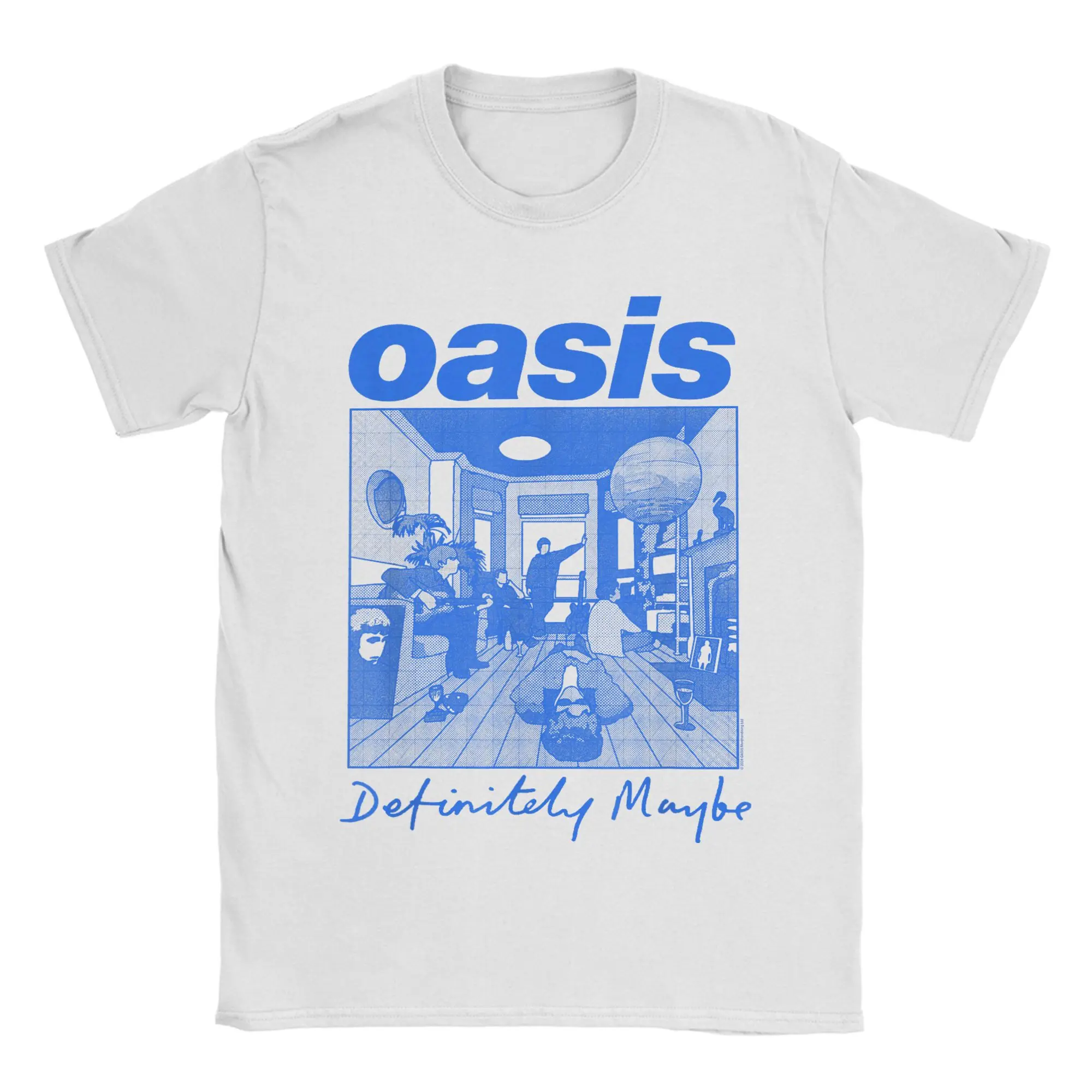 Мужские футболки O-Oasis Definite Maybe Illustration, забавная футболка с короткими рукавами и круглым вырезом, хлопковая летняя одежда
Мужские футболки O-Oasis Definite Maybe Illustration, забавная футболка с короткими рукавами и круглым вырезом, хлопковая летняя одежда