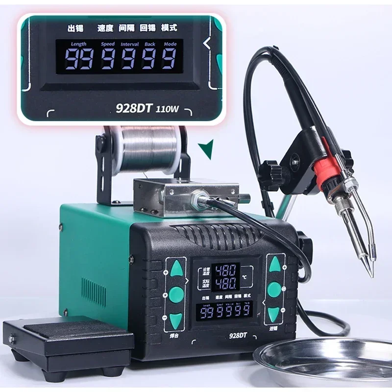New 928DT High-power Soldering Machine Pedal-type Constant Temperature Soldering Station Industrial Grade Electric Soldering Iro
New 928DT High-power Soldering Machine Pedal-type Constant Temperature Soldering Station Industrial Grade Electric Soldering Iro