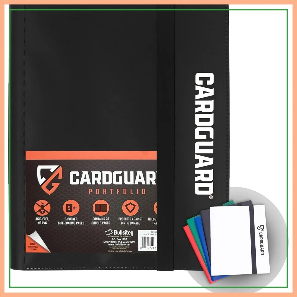 9-Pocket Side-Loading Card Binder - Durable, Acid-Free for TCG, Sports Cards, Black
9-Pocket Side-Loading Card Binder - Durable, Acid-Free for TCG, Sports Cards, Black