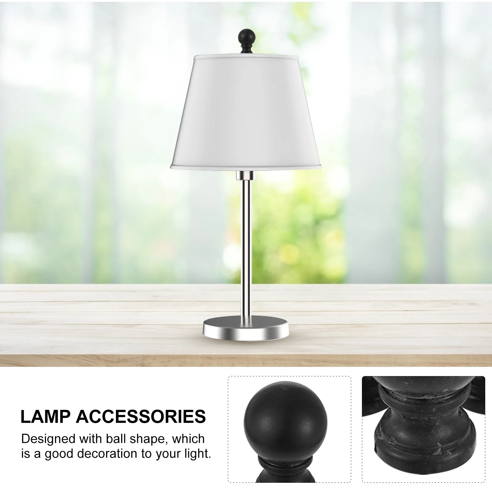 10Pcs Lamp Shade Holder ABS Ball Finial Lighting Accessories Replacement Knob for Table Floor Standing Desk Lamps Decoration
10Pcs Lamp Shade Holder ABS Ball Finial Lighting Accessories Replacement Knob for Table Floor Standing Desk Lamps Decoration