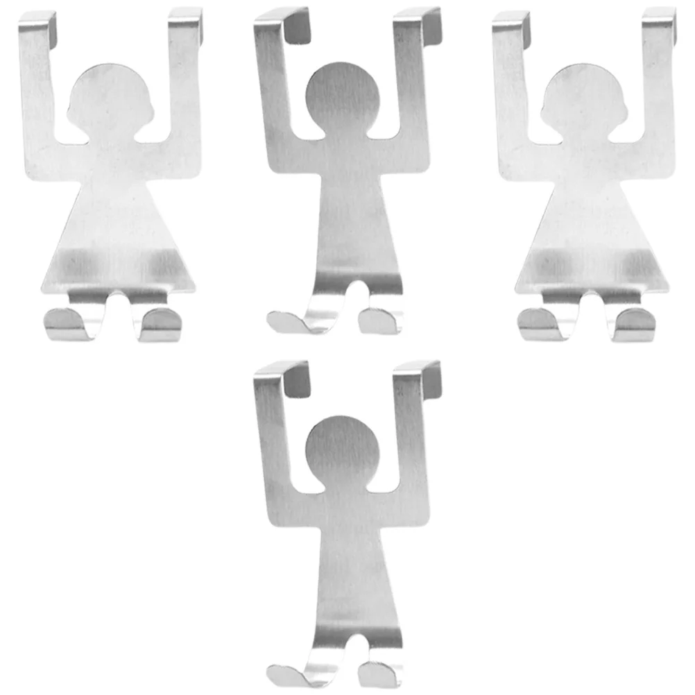 4pcs Stainless Steel Figure Hooks Utility Home Hooks for Clothes Towel Coat Hat Storage Over Door Kitchen Cabinet
4pcs Stainless Steel Figure Hooks Utility Home Hooks for Clothes Towel Coat Hat Storage Over Door Kitchen Cabinet