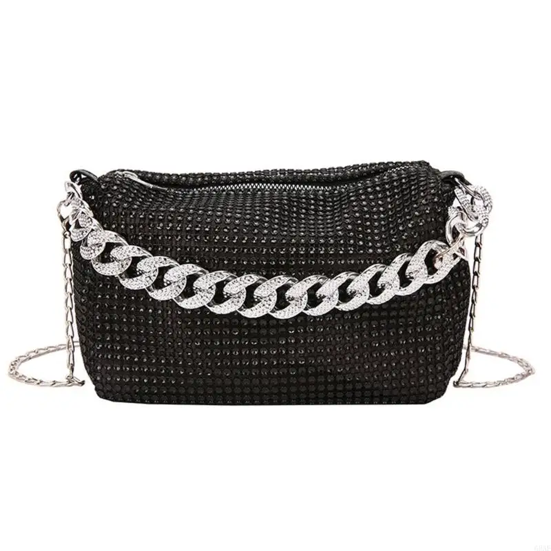 G5AE Women's Elegant Rhinestones Clutch Shoulder Bag Evening Purse Underarm Handbag with Chain for Wedding Party Prom Banquet
G5AE Women's Elegant Rhinestones Clutch Shoulder Bag Evening Purse Underarm Handbag with Chain for Wedding Party Prom Banquet