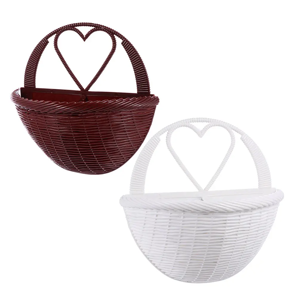 Wicker Rattan Flower Basket Pots Wall Hanging Baskets Plastic Decor Lightweight Durable Eco Friendly Plant Vase
Wicker Rattan Flower Basket Pots Wall Hanging Baskets Plastic Decor Lightweight Durable Eco Friendly Plant Vase